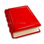 Illustrated Book with Hard Red Cover